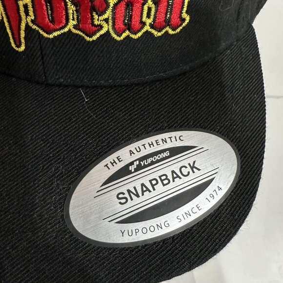 Sam's Hofbrau Hat Cap Snap Back Black Embroidered Yupoong LA Logo Flat Bill Mens - Picture 3 of 9